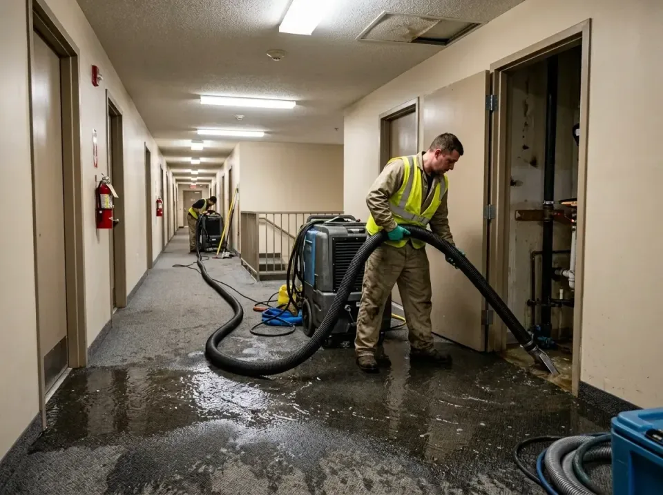 multi-unit-apartment-hallway-f-005 — frequently asked questions, Emergency Burst Pipe Water Extraction & Removal in White Bl…